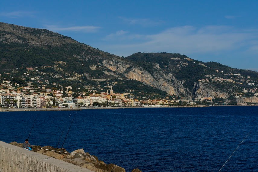 Roquebrune-Cap-Martin, vue de Menton, France by Paul HART