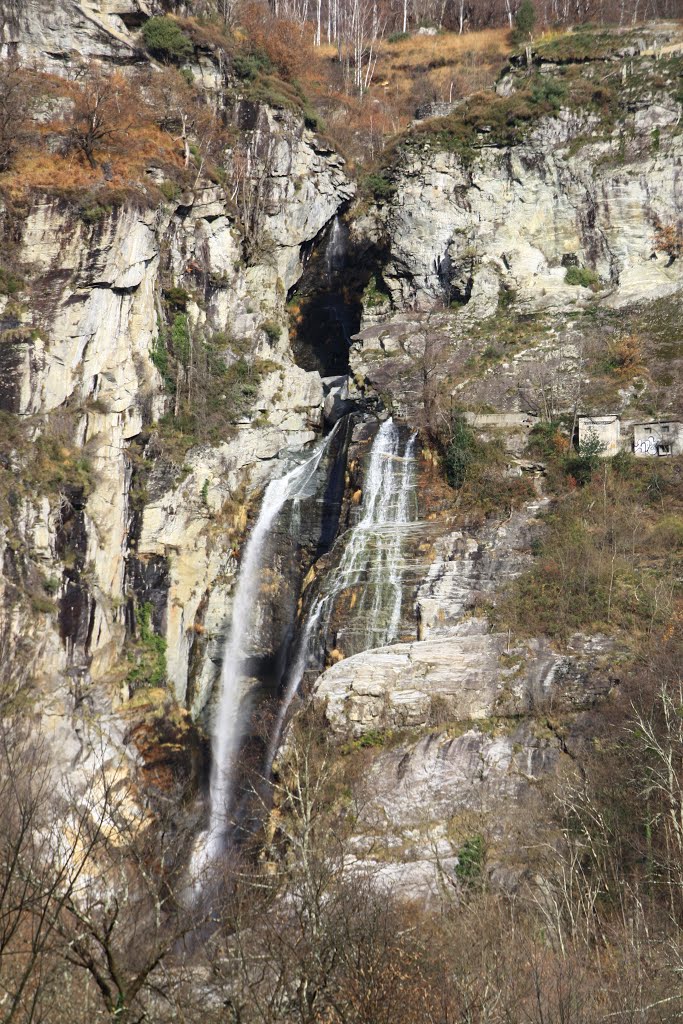 Maggia la Cascata del Salto by Bruno Conti Rossini