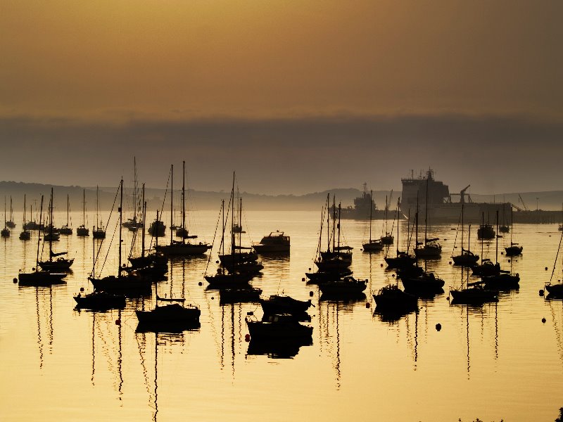 Falmouth Harbour -Cornwall at Dawn by Leigh Heppell by leighheppell