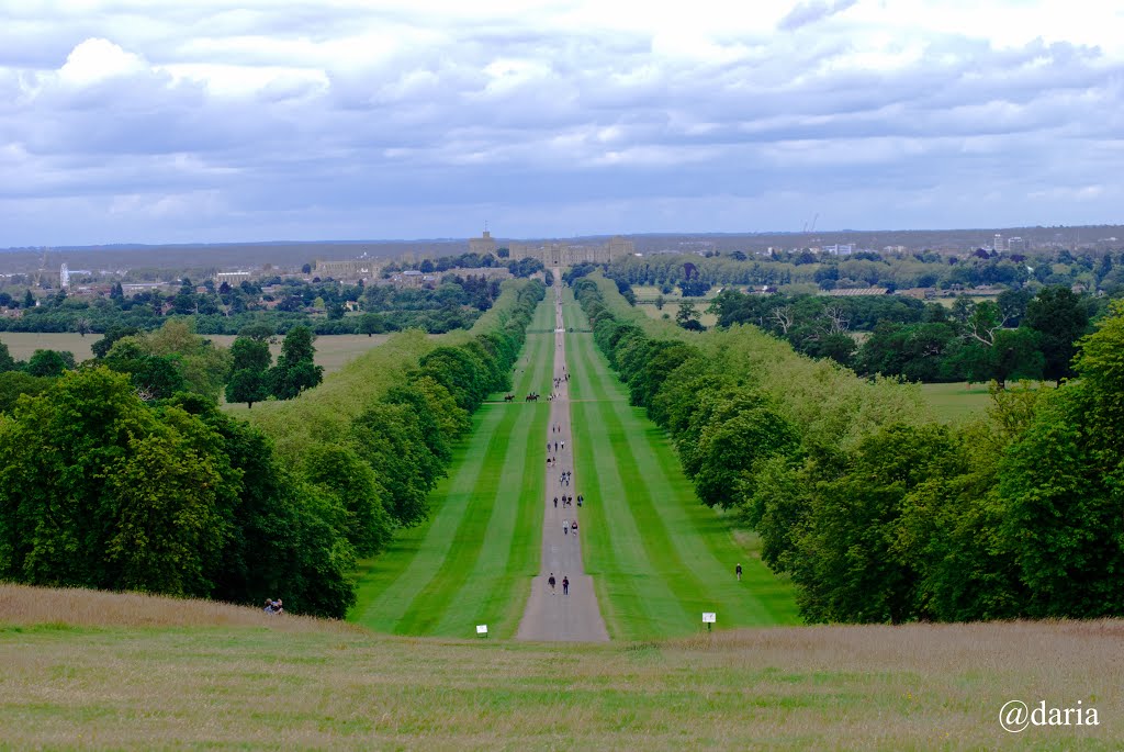 The Long Walk to Windsor Castle, Wiew from Snow Hill by daria alexandra