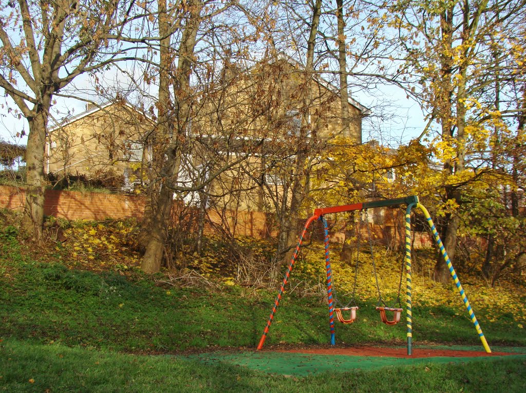 Children's swings, Charlton Brook, High Green, Sheffield S35 by sixxsix