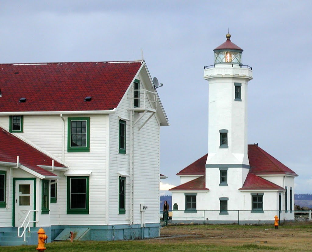 Point Wilson Lighthouse, Fort Worden State Park, Port Townsend, WA, built 1913 by Midnight Rider