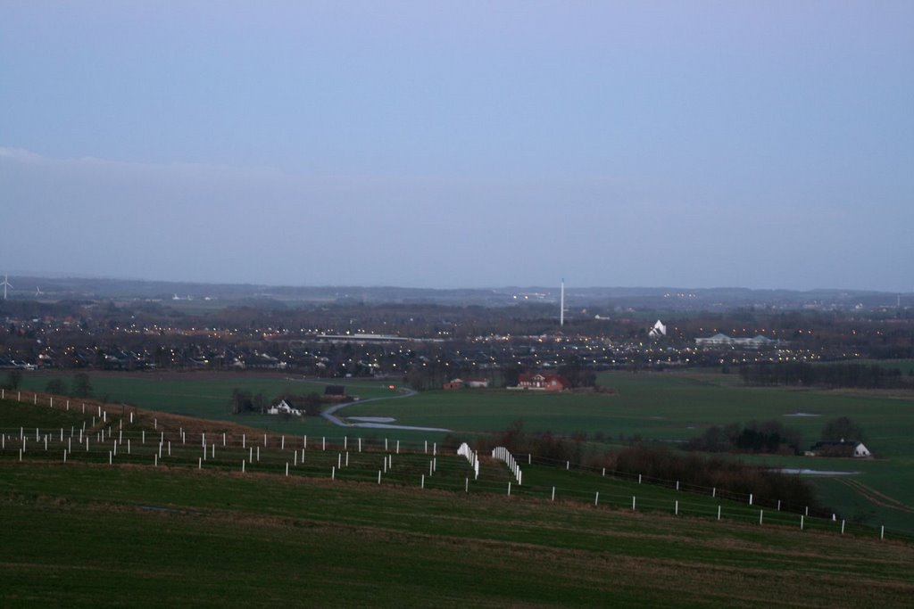 Tranbjerg (seen from Jelshøj) by Jesper Berling