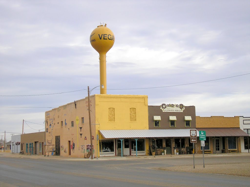 Vega, Texas Water Tower---st by SteveTysinger