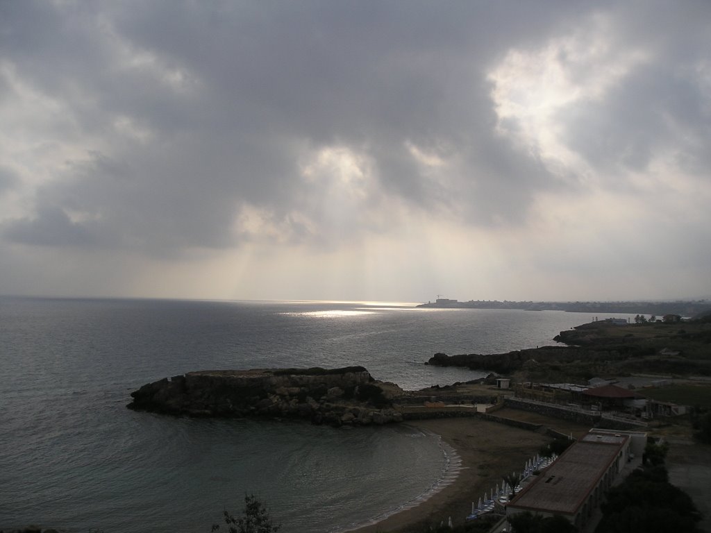 Peninculae View from Denizkizi, Evevning View, Stormy Weather in The End of April by DXT 1