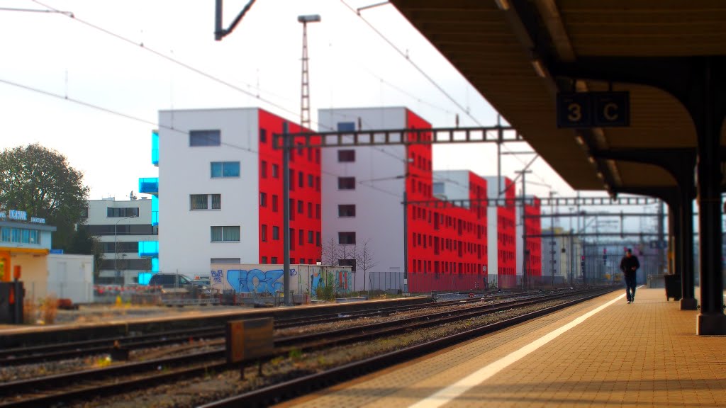 Bahnhof schlieren 17.11.2012 tiltshift by schilf