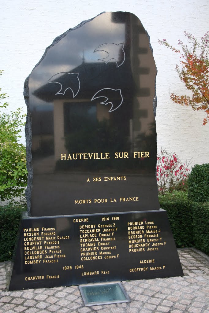 74-Hauteville sur Fier nouveau monument aux morts by jefrpy