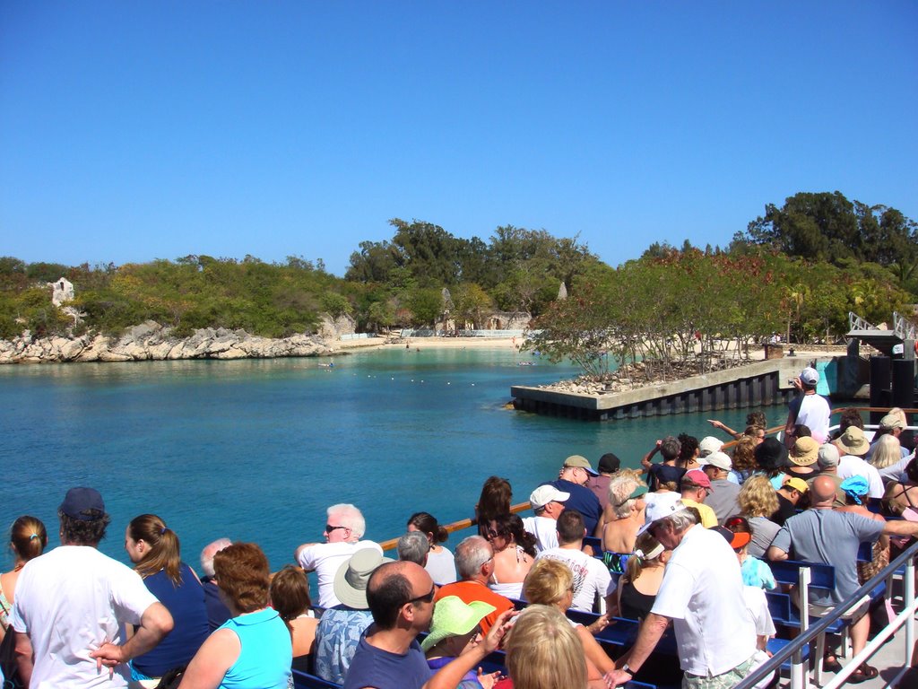 Coming into the dock at Labadee by DeEtte Fisher