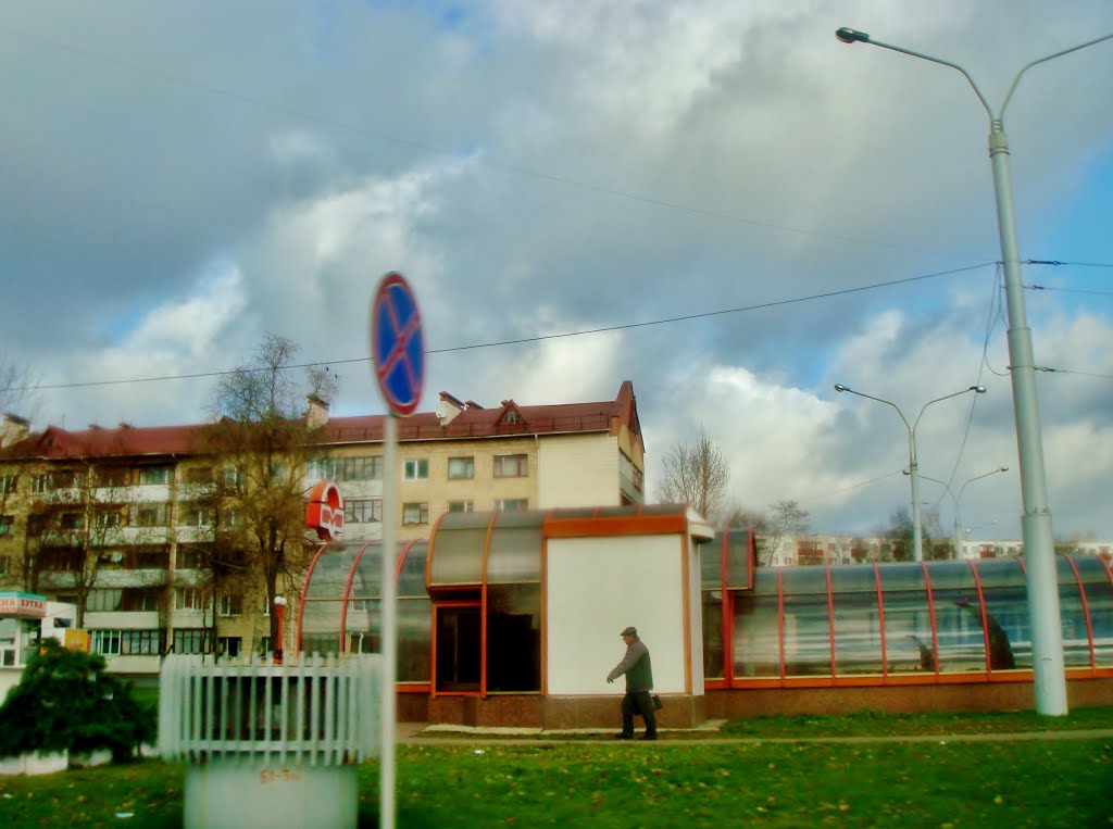 12.11.2012 Вид с Партизанского проспекта на вход в санцию метро "Могилёвская. by senisi