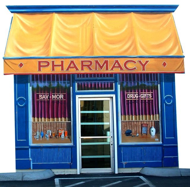 Randall Miller Sav-Mor Drug Mural Mountain Home Idaho by thinkq