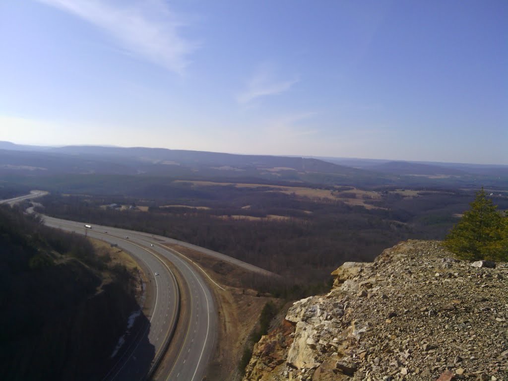 Looking West On Top Of Sideling Hill by PaulaDavis2012