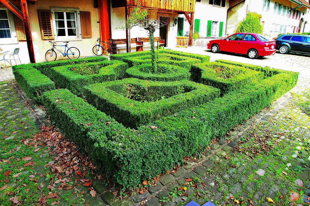 Wiedlisbach, Altstadt, Labyrinth by Wilhelm Tell