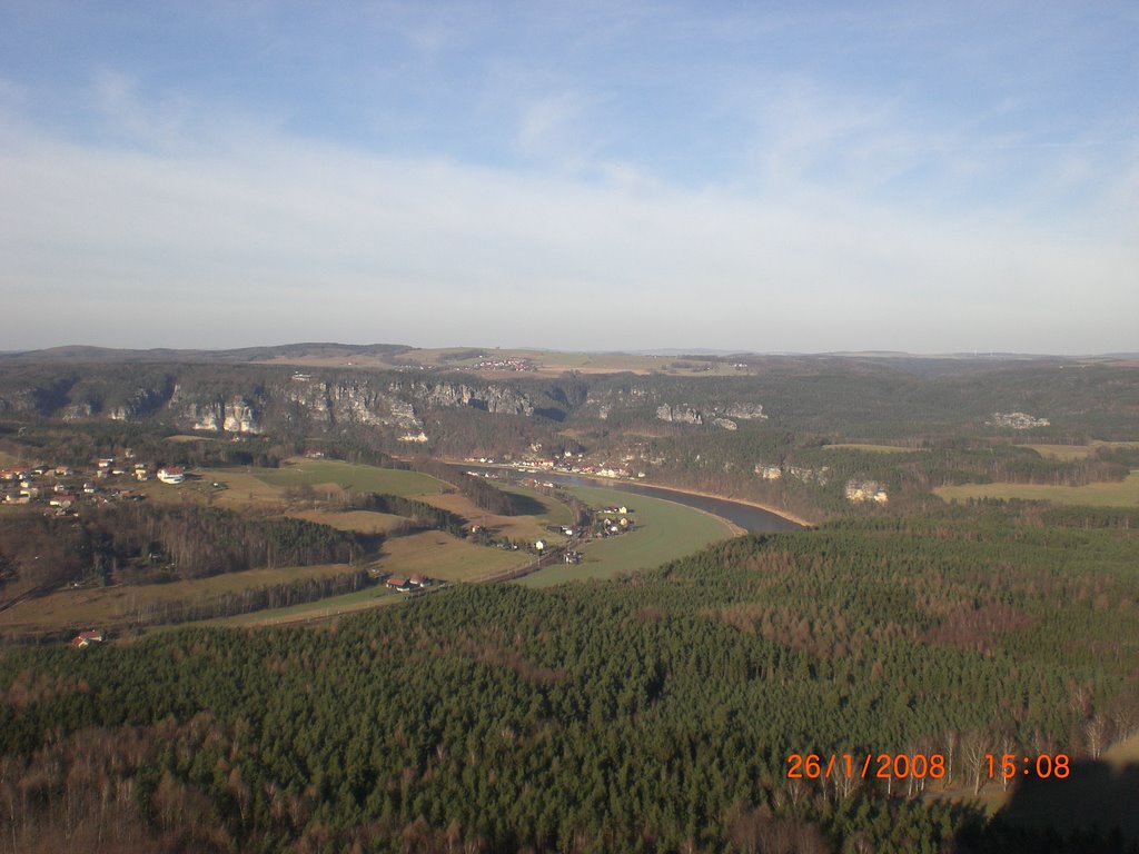 Lilienstein , Richtung Bastei / Rathen by  Mikkel