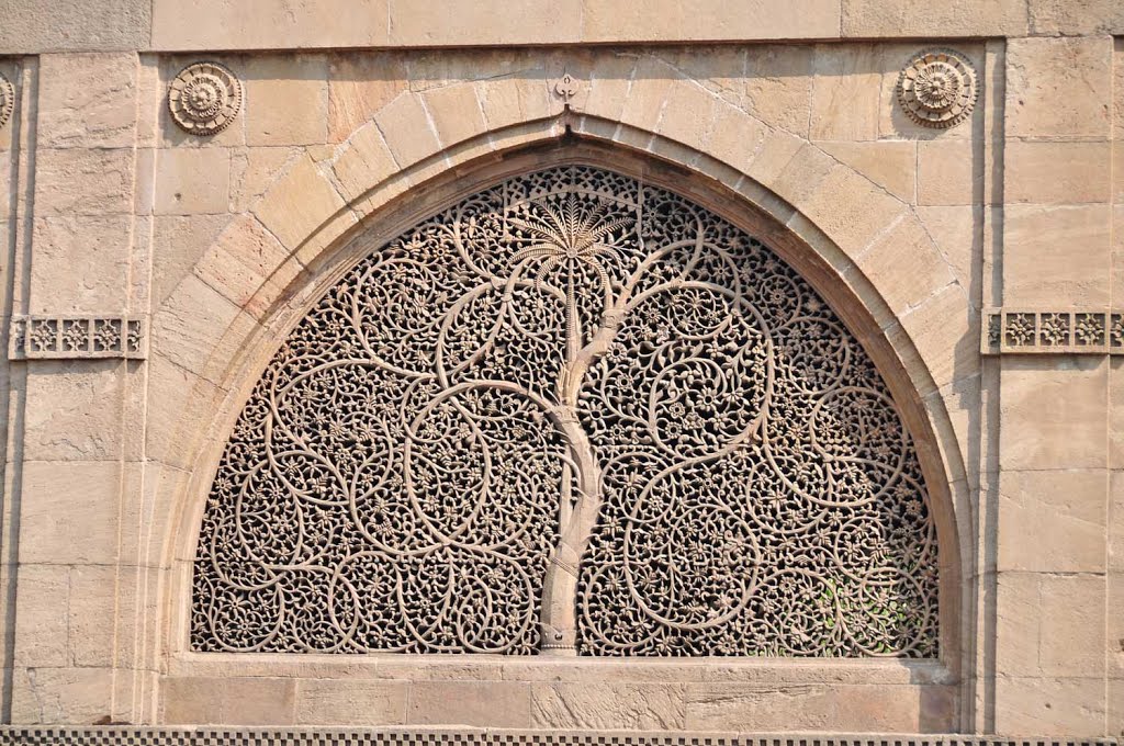 Sidi Saiyad Masjid. Ahmadabad, India by Sergey Brandys