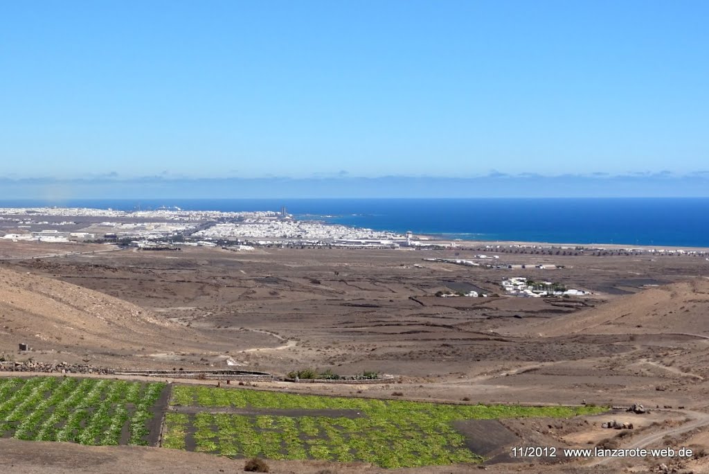 Blick von Tias - Arrecife by Michael Ibig