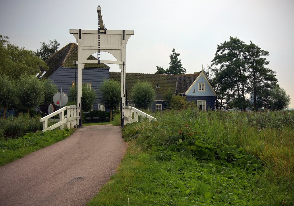 Old bridge, Waterland, Netherlands by Hubert J