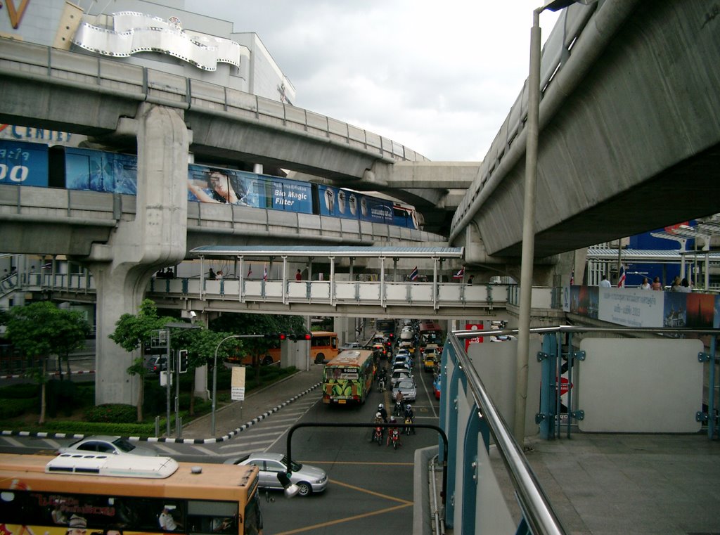 Siam Square metro by week-end market