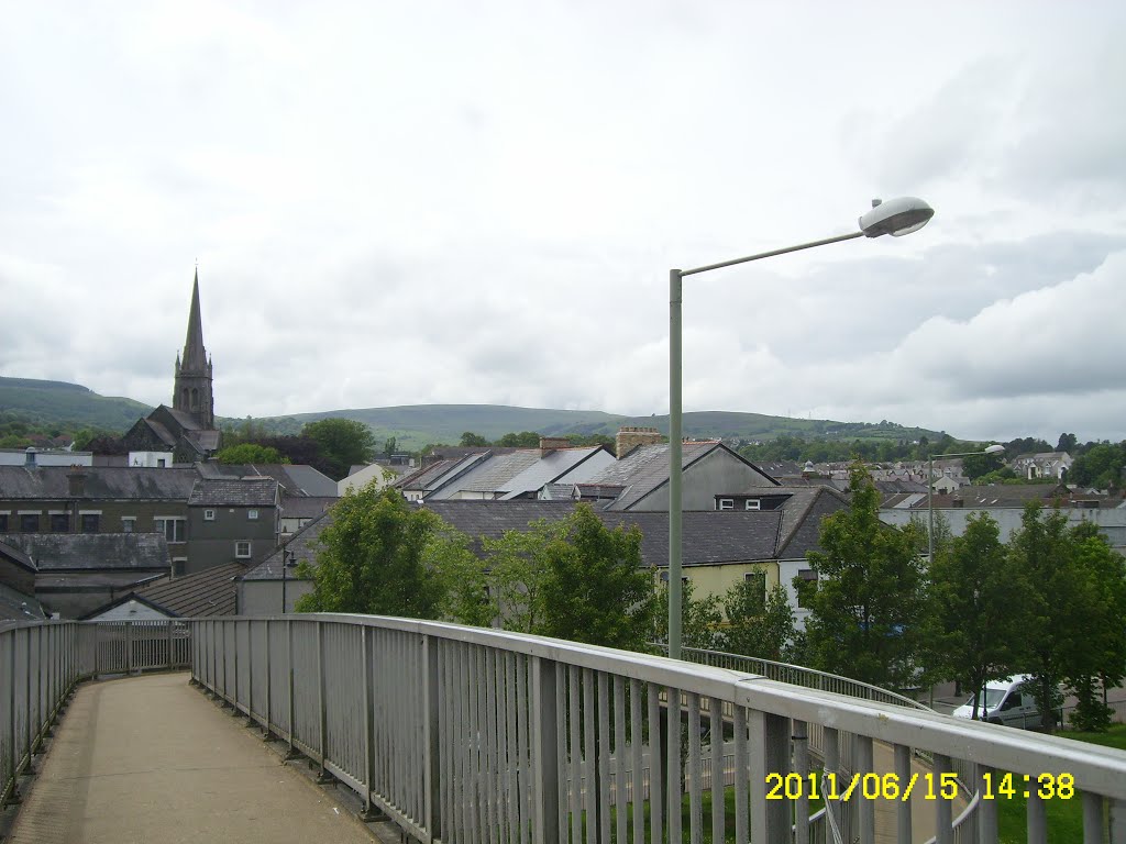 View from Footbridge, Aberdare, Mid Glamorgan 15 June 2011 by riooniow