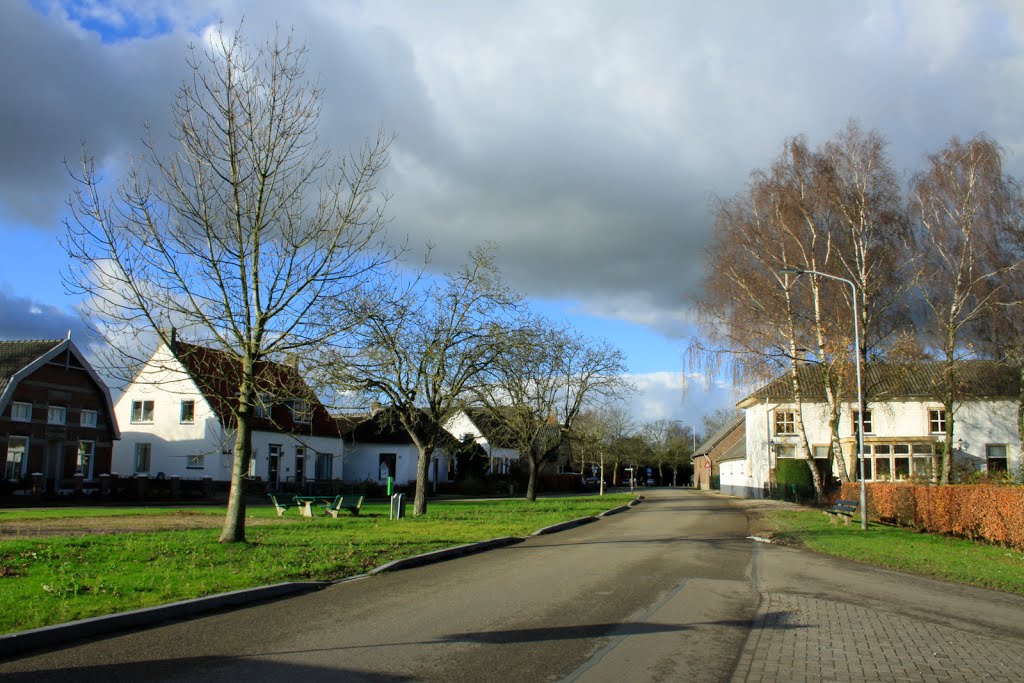 Midden in Erichem op een mooie dag in November. by watersnip