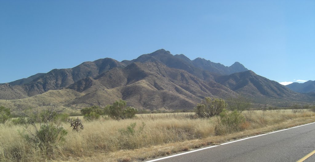 Santa Rita Mts, Road to Madera Canyon, near Green Valley, AZ, nov 24, 2012. by Tom Dudones