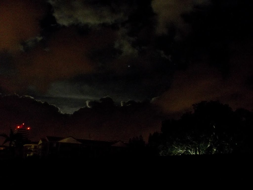 Night Descends Over The Hills Of Caloundra by CybergothiChé