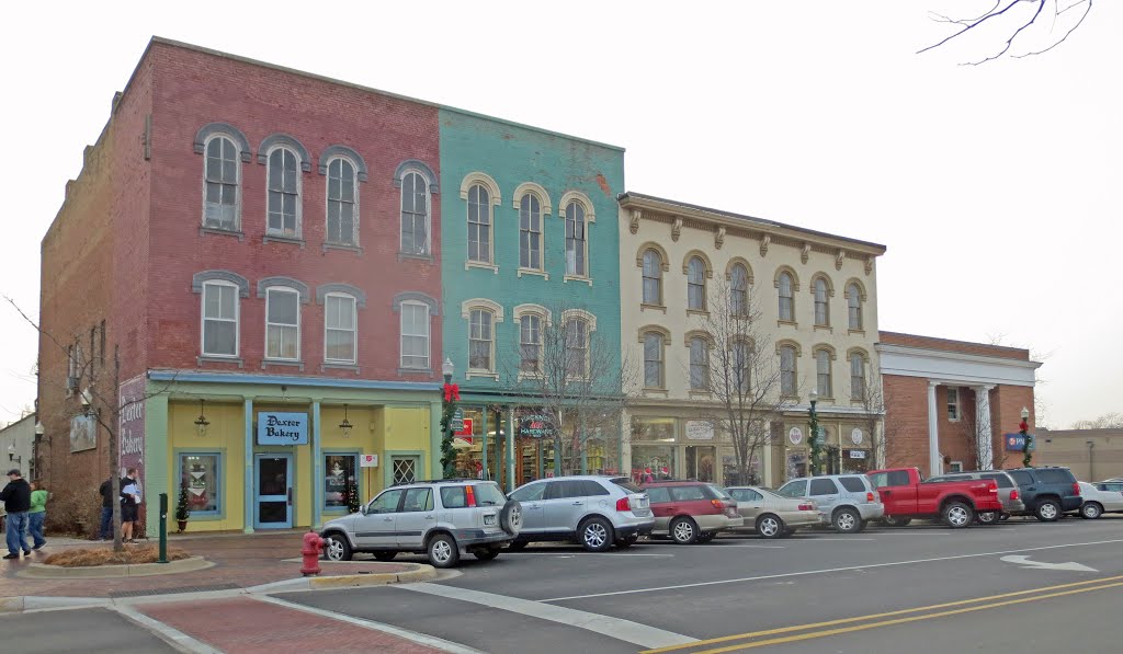 Downtown Dexter, Michigan, December 2012 by archlapeer