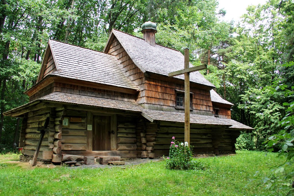 Шевченківський гай. Поділля. Миколаївська церква (1773 р.) з села Соколів Бучацького району Тернопільської області by YAOOA