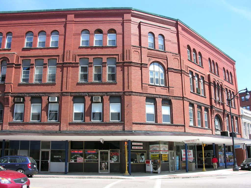 Downtown Attleborough Commercial Block, Late 19th Century by David Coviello