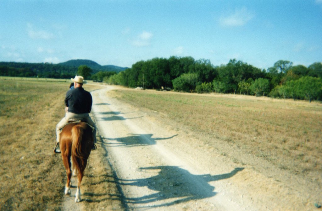 Riding down to breakfast in Mayan Dude Ranch by John Turner