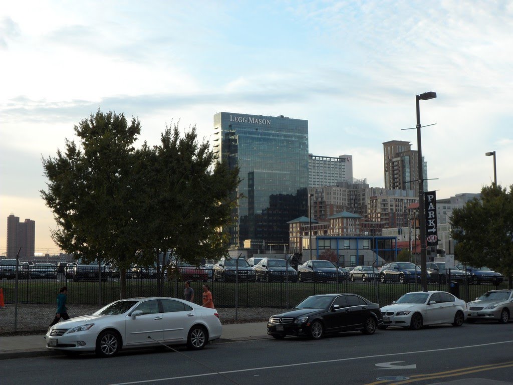 Baltimore skyline from Fells Point by seventiescopshow