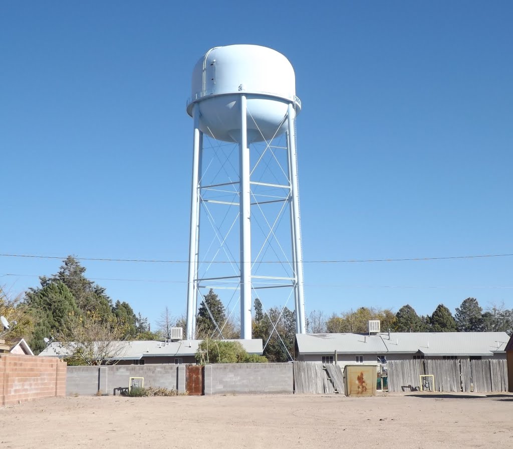 Water Tower along I-10 Deming, NM---st by SteveTysinger