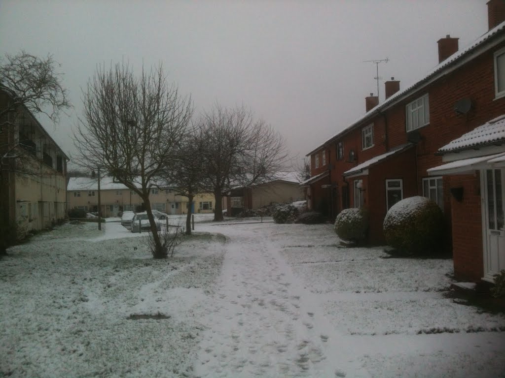 Snow in England by Mansour Eftekhari