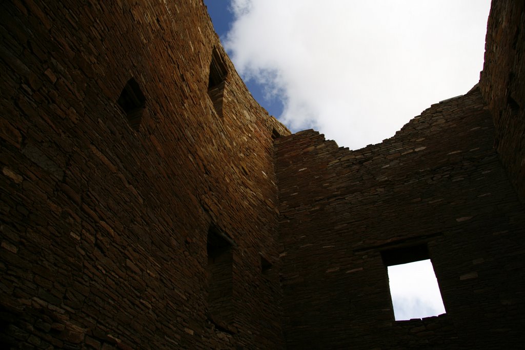 The Sky Comes In - Pueblo Bonito at Chaco Canyon by walkaboutwest