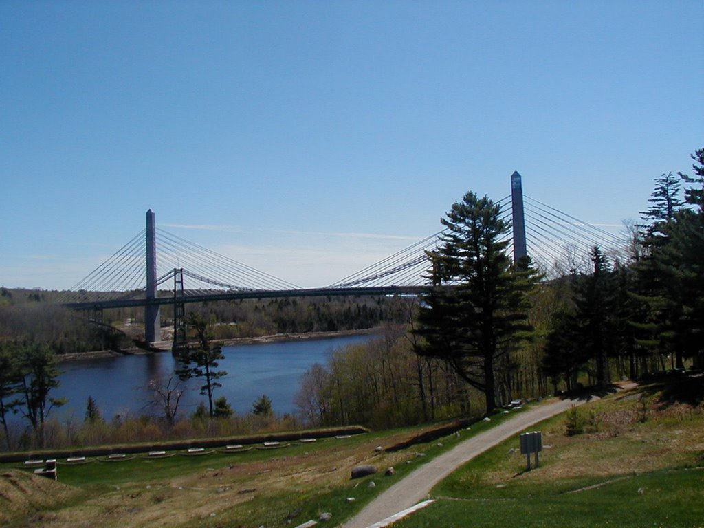 New Penobscot Bridge from Fort Knox by Leslie Nelson