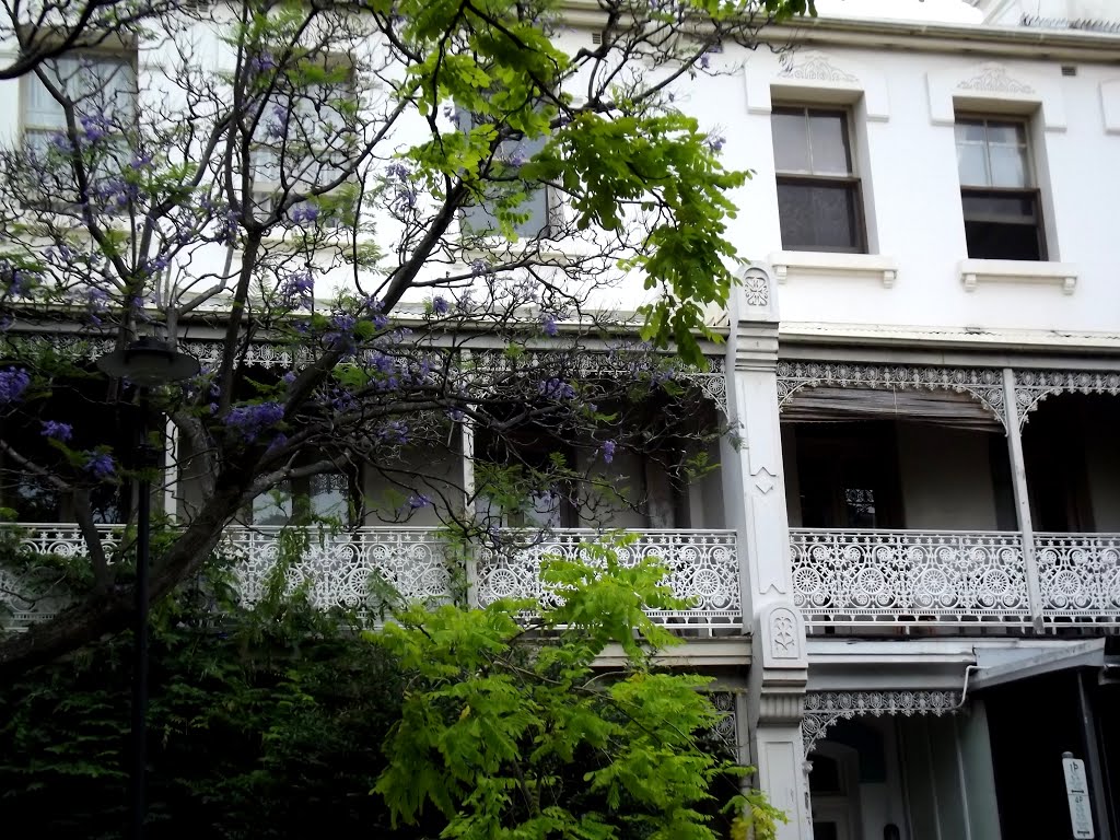 Balconies on Kellett St. by Diane MP