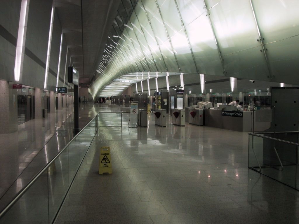 Singapore airport, subway station by michaelR