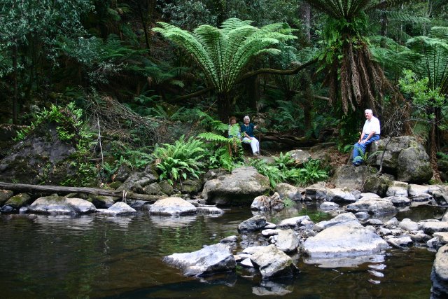 A rest at Lower Forth Falls by Bill van Ommen