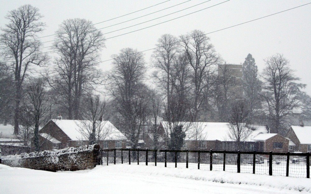 Wicken Village Snow by Peter Connolly