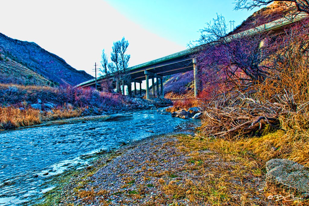 Weber River & Interstate 84 by Brenton Cooper