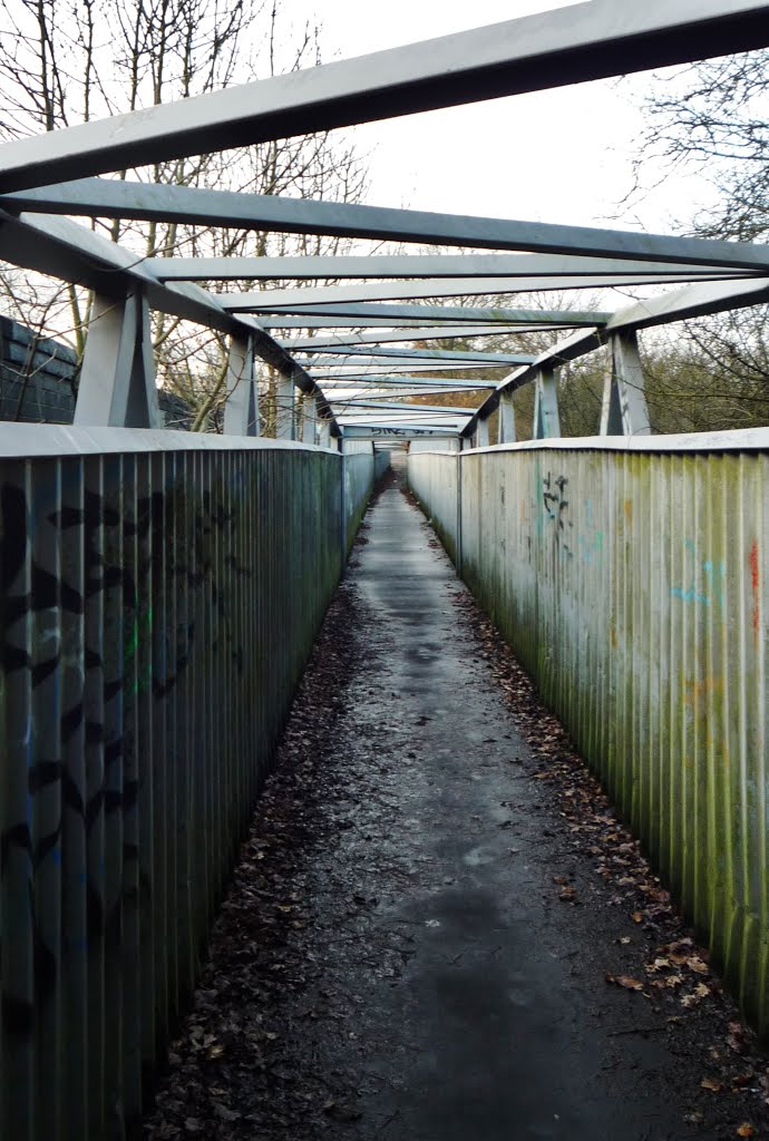 Footbridge over main Euston Line by RobBobTun