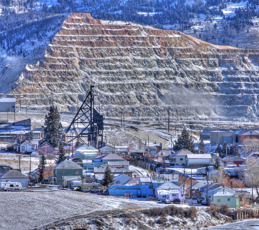 Steward Headframe and the Continental Pit by Sonny Thornborrow