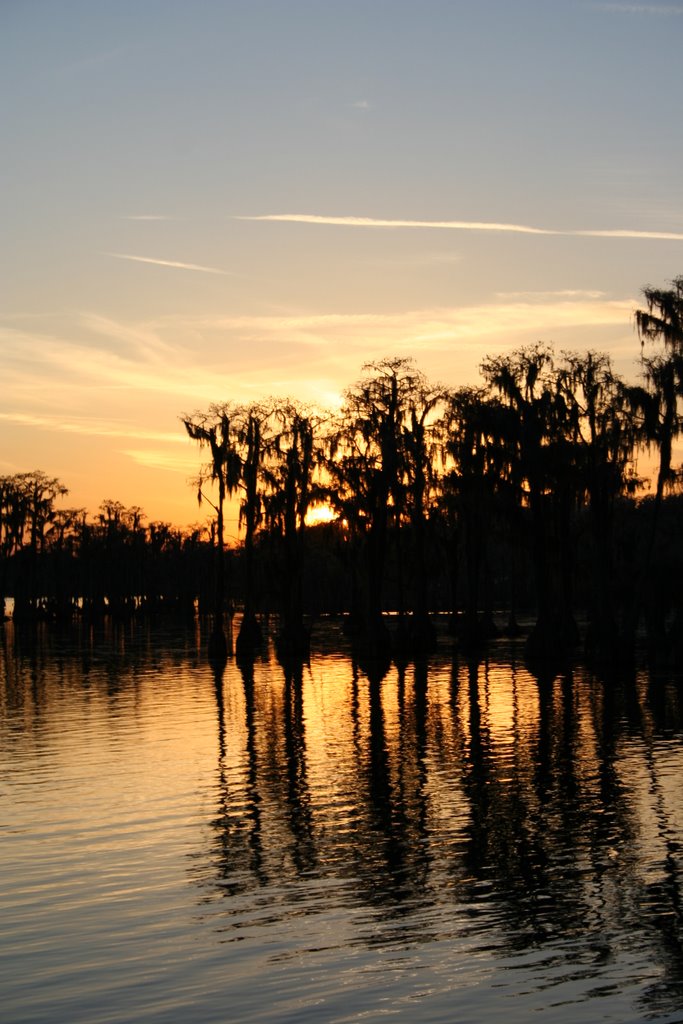 Sunset over Banks Lake by M Ramsey Derrick