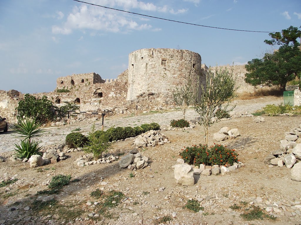 Greece, Lesvos, Mytilene, View of the Fortress, 14th c. by Emel Yamanturk