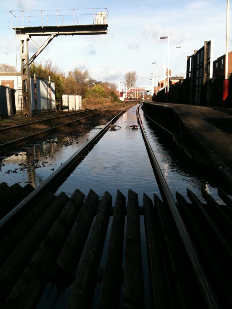 Looking towards Oakham railway station by uponthisrock34