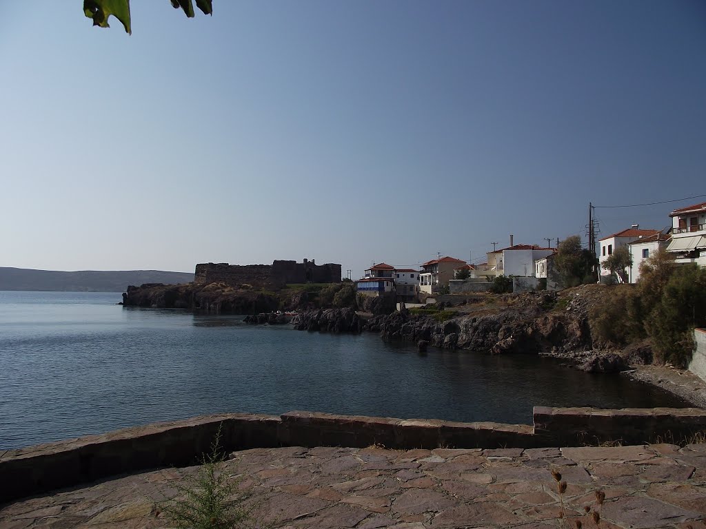 Greece, Lesvos, Sigri, View of Castle, 17th c. by Emel Yamanturk