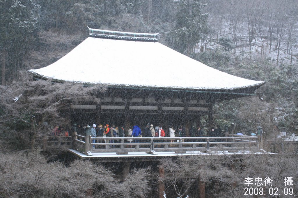 清水寺－奧院(雪景) by 李忠衛