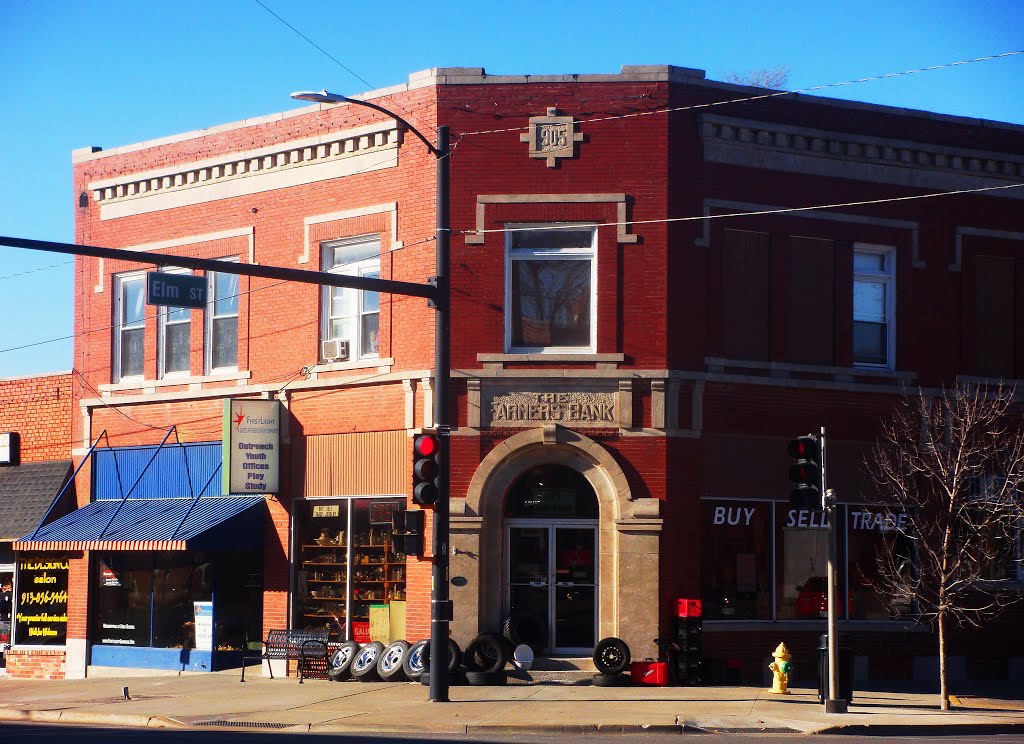 Farmers' Bank Bldg. - 1905, Gardner KS by Juan Brown