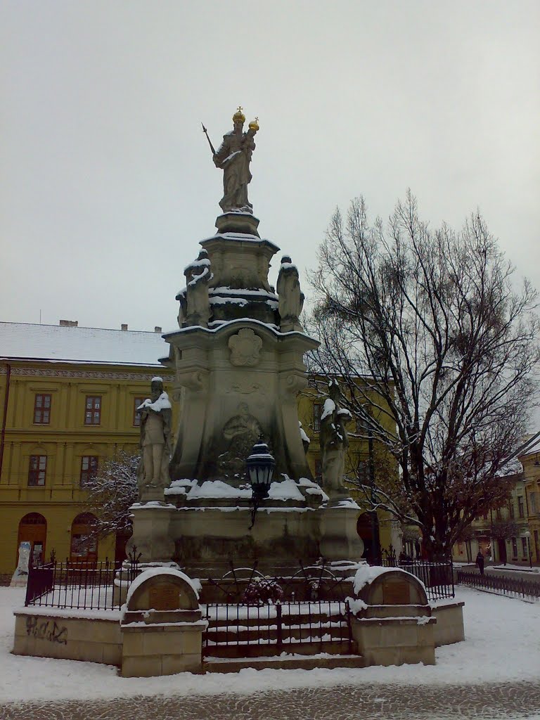 Mária-szobor a Caraffa-féle vérpad helyén by tarto