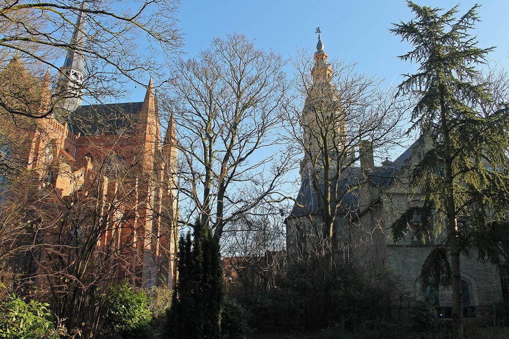 Sint-Walburgakerk en Belfort by Paul Nechkova-Raven