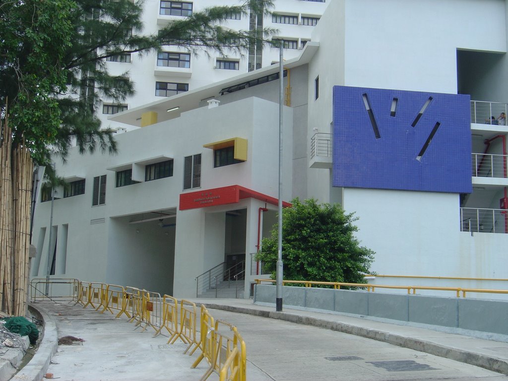 Entrance, Macau University Student Dormitory by Chan On-fat